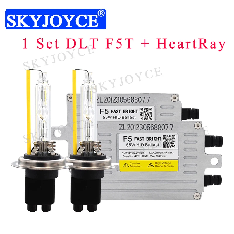 SKYJOYCE 55 Вт Быстрый Яркий свет комплект AC DLT F5 старт HID балластный реактор 35 HeartRay H1 D2H