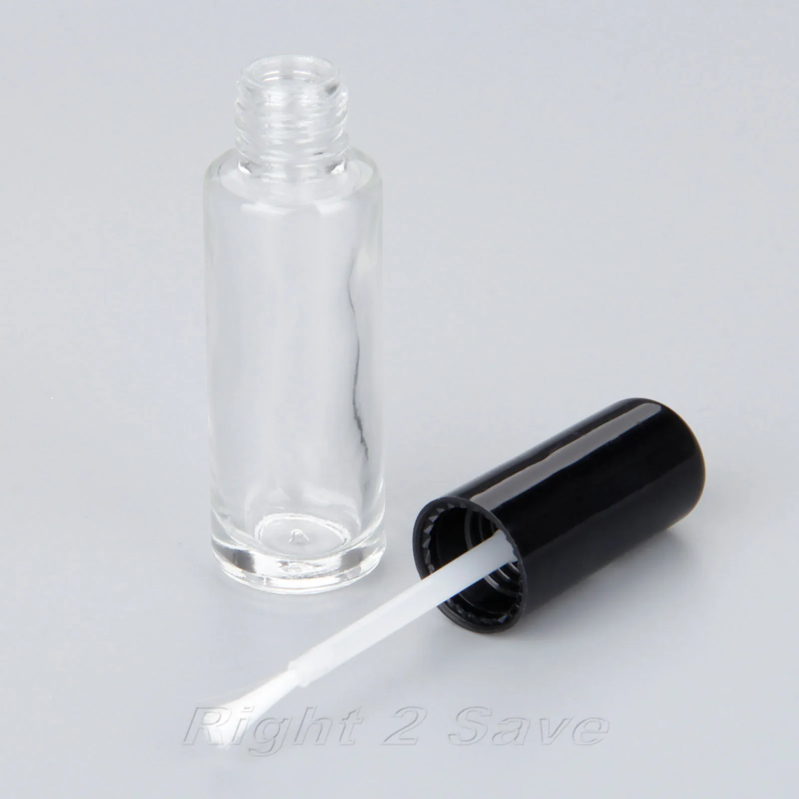 

1PC 8ML Nail Polish Bottle with Brush Refillable Empty Cosmetic Containor Transparent Glass bottle Nail Art Manicure Tools