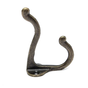 

Vintage Antique Style Bathroom Assistance 53X29X75mm Metal Hat Coat Clothes Towel Robe Bath Wall Door Hanger Hooks
