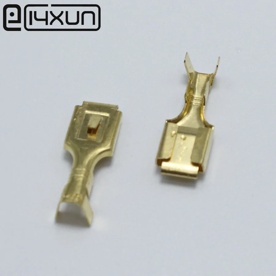 20Pcs 7.8mm Brass Female Crimp Terminal Connectors with Lock Car