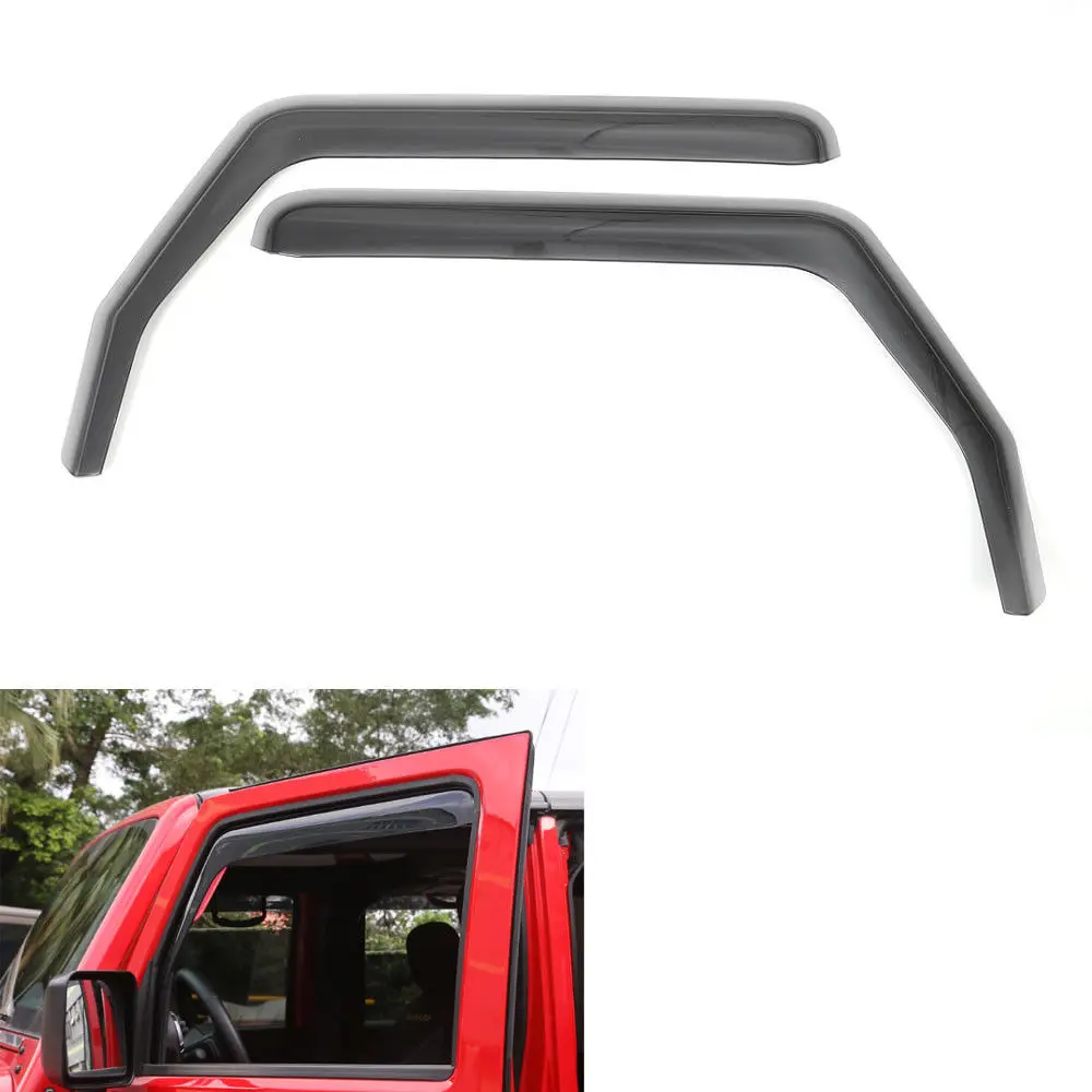 For Jeep Wrangler 2 Doors Car Window Visor Rain Awnings Shelter Shade