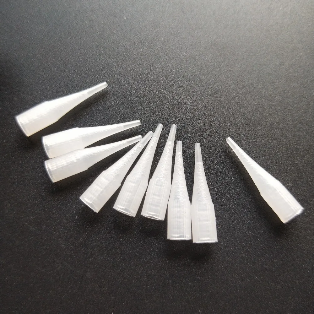 

100Pcs Plastic 1R Needle Tips Permanent Makeup Small Nozzle Needle Caps For French/Gaintsun Tattoo Machine