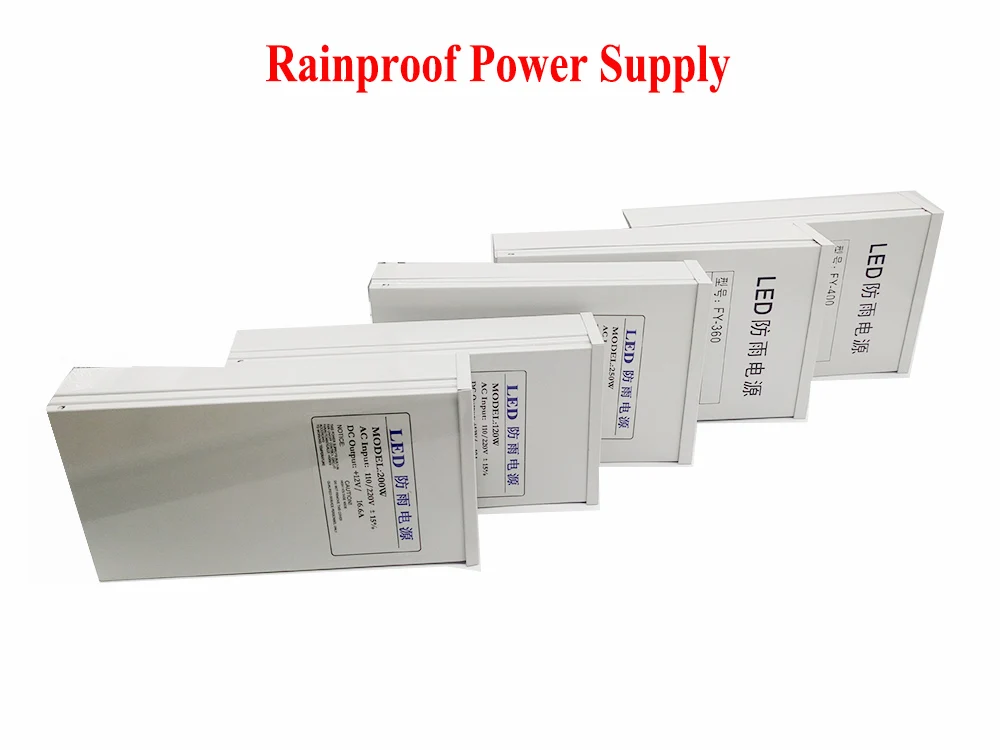 

Outside Waterproof LED Power Supply Adapter 10A 20A 30A 33A Lighting Switch Transformer DC12V Rainproof Power Supply