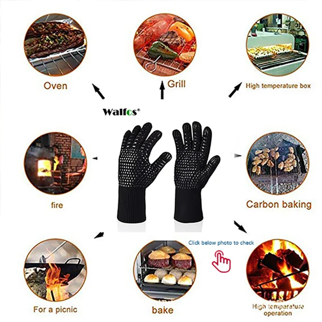 Ekogrips Max Heat Silicone BBQ & Cooking Gloves *3 Sizes*