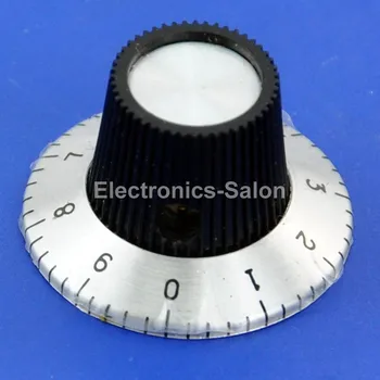 

( 2 pcs/lot ) Pot Knobs, OD-1.16" H-0.70" Shaft 1/4", KNOB-D06, for HAM Radio / Audio.