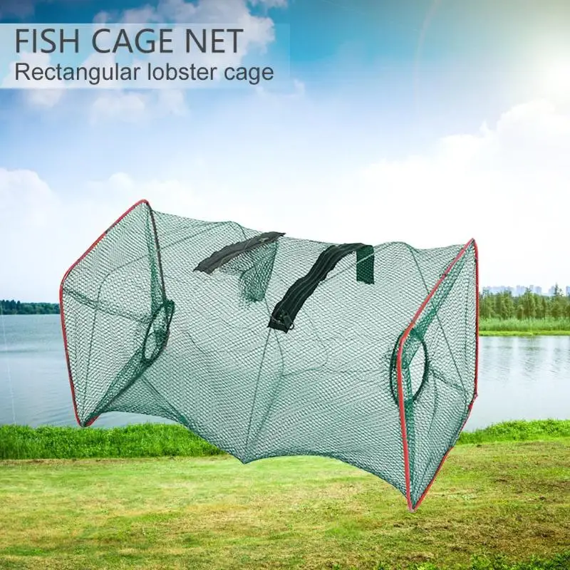 

Fishing Net Cage Catcher Trap for Crab Fish Shrimp Portable Mesh Tackle