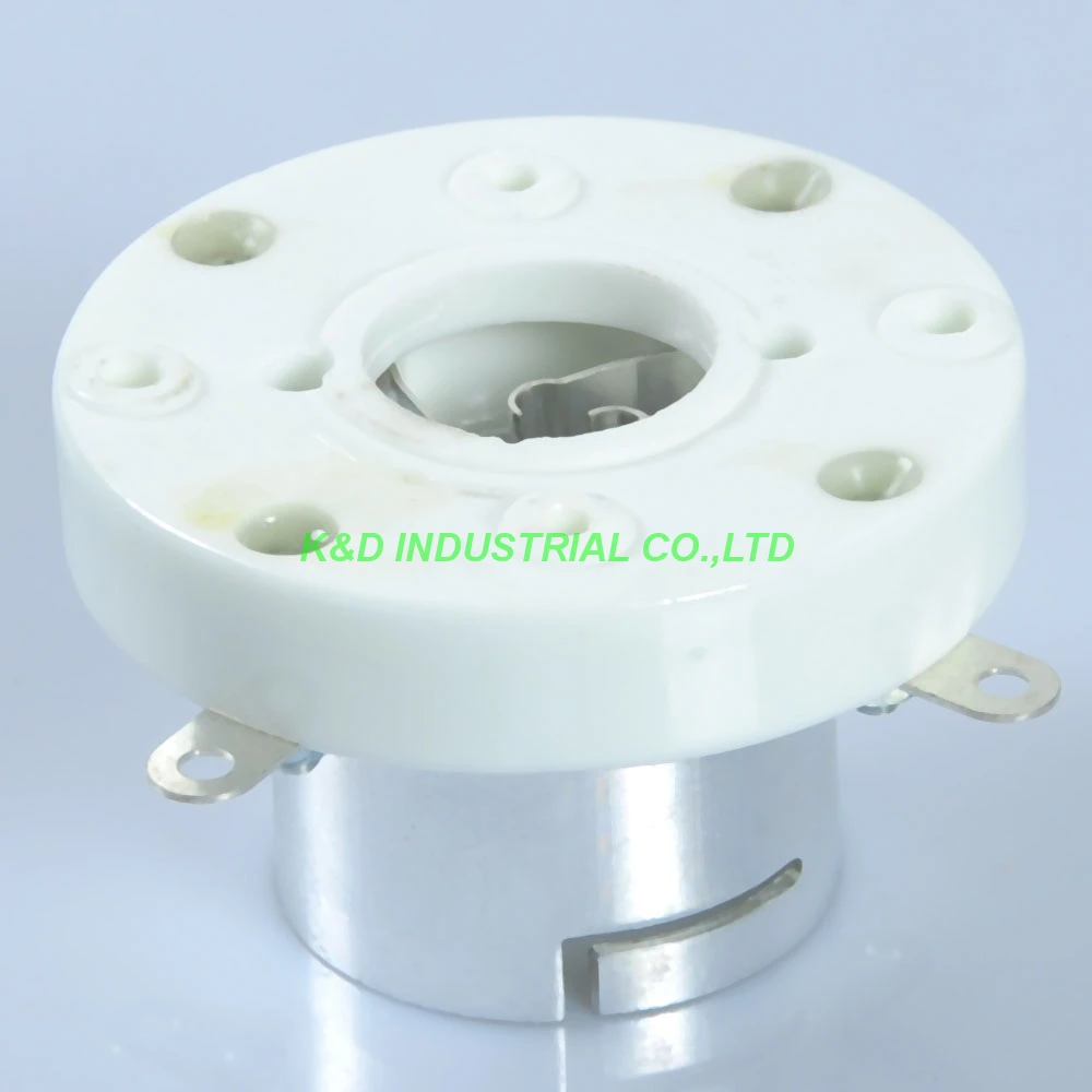 

2pc Vacuum 4Pin Sliver Tube Socket Porcelain Top Mount for 805 845 Guitar Amp