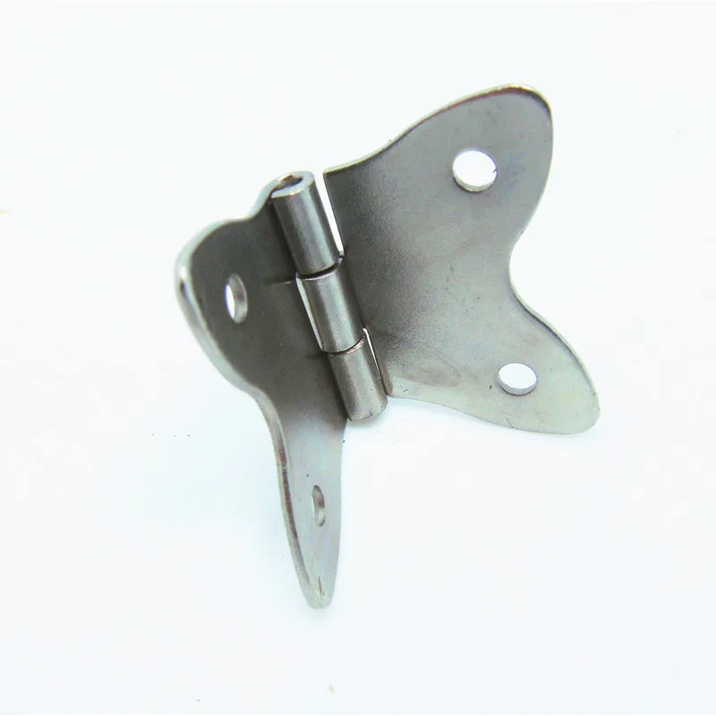 50pcs 37 * 30MM white butterfly hinge metal gift box craft hinge small