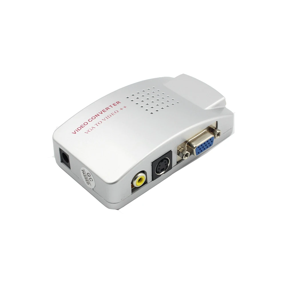 ПК ноутбук VGA в AV композитный RCA ТВ конвертер адаптер с pUSB кабель ower|pc laptop vga|vga totv