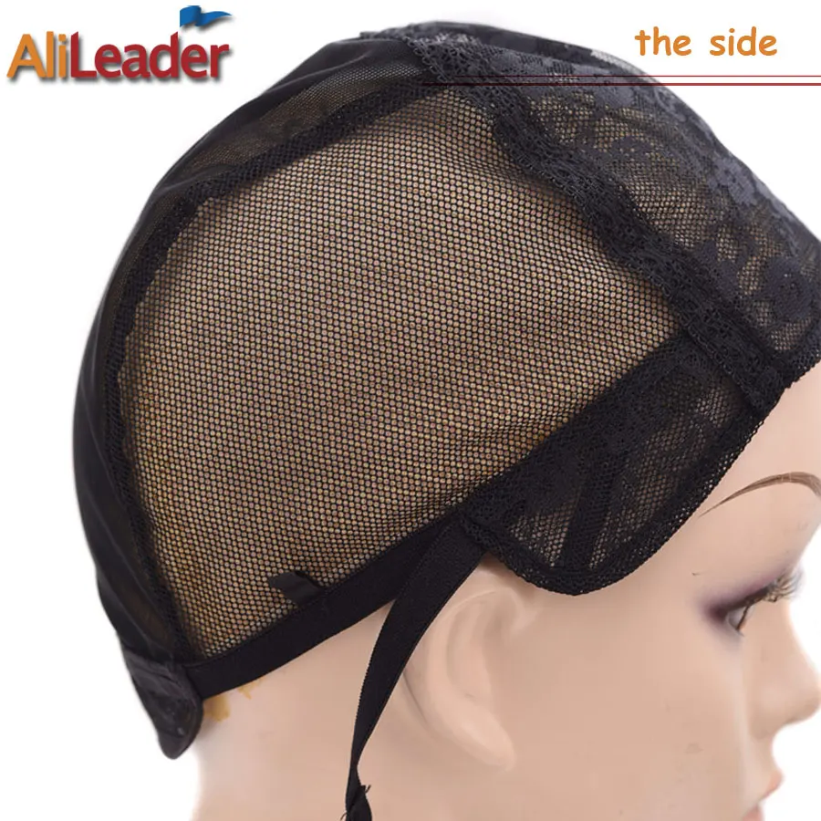 Alileader парик колпачок s для изготовления парика лучшее качество двойной сетки кружевная шапка для наращивания волос черная XL/L/M/S полный размер регулируемая крышка