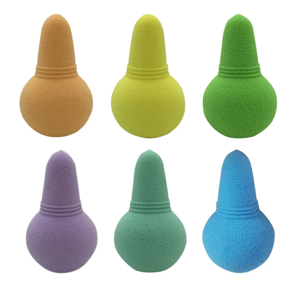 

New 1 pcs sponge puff ice cream puff sponge soft woman beauty makeup powder bottom silhouette sponge puff esponja maquiagem 50*