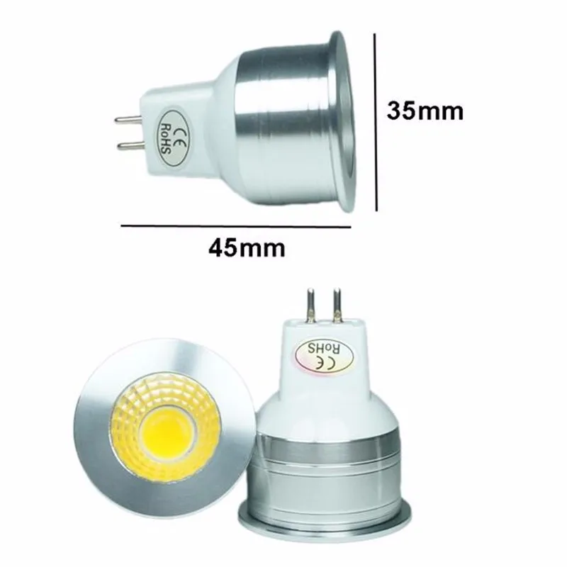 Энергосберегающие 10 шт./лот высокое Мощность 6 Вт COB Светодиодный прожектор MR11 GU4 Светодиодный лампа с регулируемой яркостью DC12V/AC110V/220 V