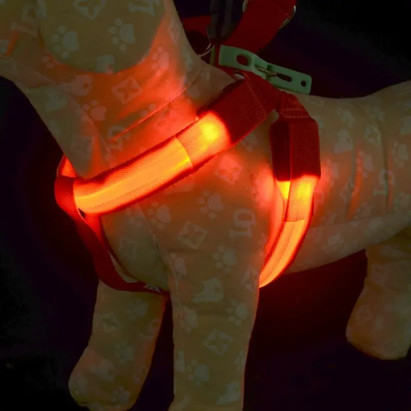 USB Перезаряжаемый светодиод для домашних собак светильник жгуты pet ремень светящийся жгут для собак средних и больших собак C03