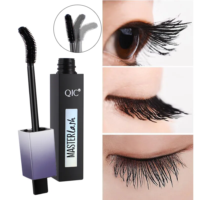 1 Pcs Waterproof Liquid Mascara Eyes Makeup Black Cosmetic Brush Eye
