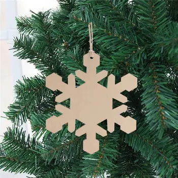 

20 pcs 4inch laser cut wood christmas tree ornament christmas hanging blank ornament