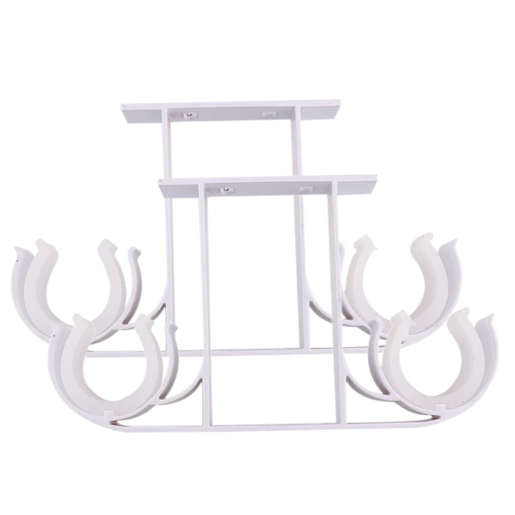 2Pcs Heavy Duty Window Curtain Rod Pole Wall Mount Brackets Hook Holder Curtain Clip Accessories