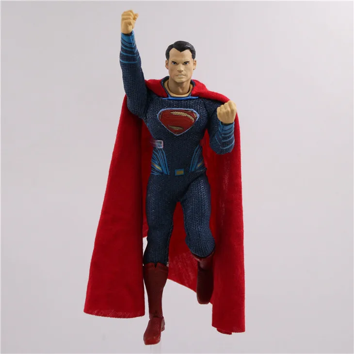 

Movie Figure 12CM Batman v Superman Dawn of Justice Superman 1/12 Scale PVC Action Figure Collectible Model Toy (real clothes)