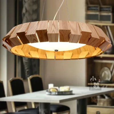 

Modern minimalist living room chandelier, American country bedroom, wooden lamp,personality, creative restaurant, cafe, chandel