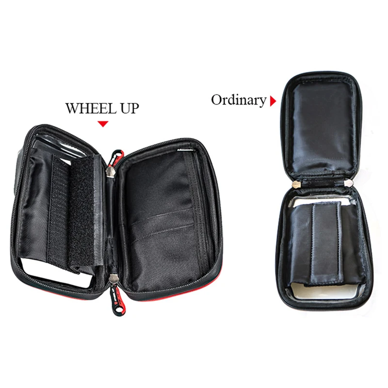 Top WHEEL UP Waterproof Bicycle Front Bag MTB Road Bike Top Tube Frame Handlebar Touch Screen Bag 6 inch Cycling Pouch phone Bag 5