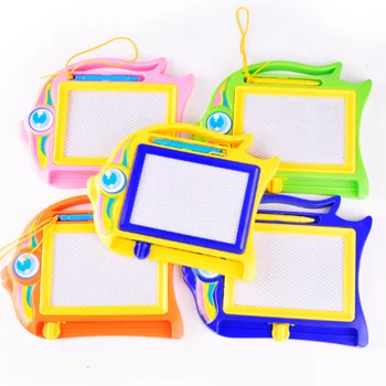 

1 Pc Funny Plastic Magnetic Cartoon Children Doodle Drawing Board Early Learning Education Mat 1 Pen + 1 Mat Drawing Toy