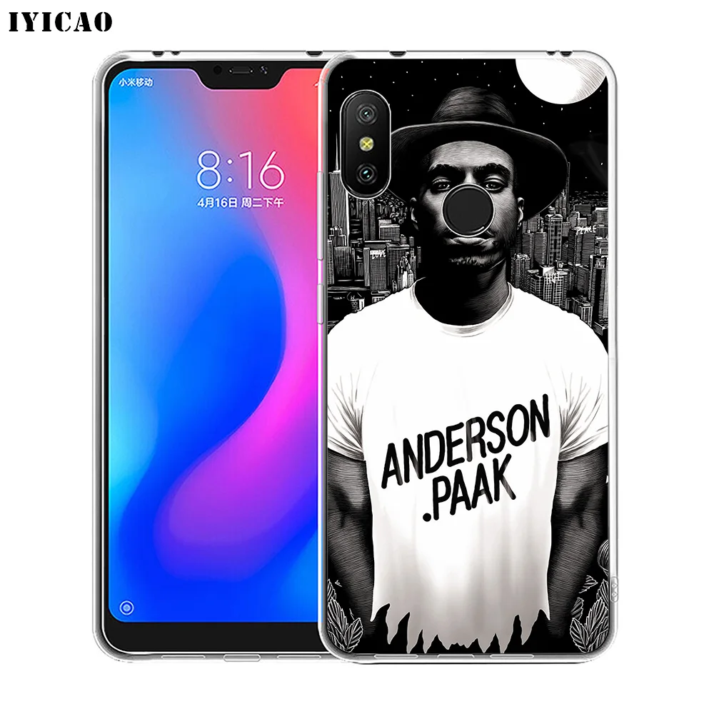 Ииикао Андерсон. Мягкий силиконовый чехол Paak для телефона Xiaomi Redmi 4A 5A 6A Note 7 6 5 Pro Plus