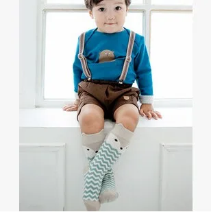 Носки с лисой детские гольфы chaussettes enfant, Длинные полосатые детские хлопковые носки для новорожденных meias sokken