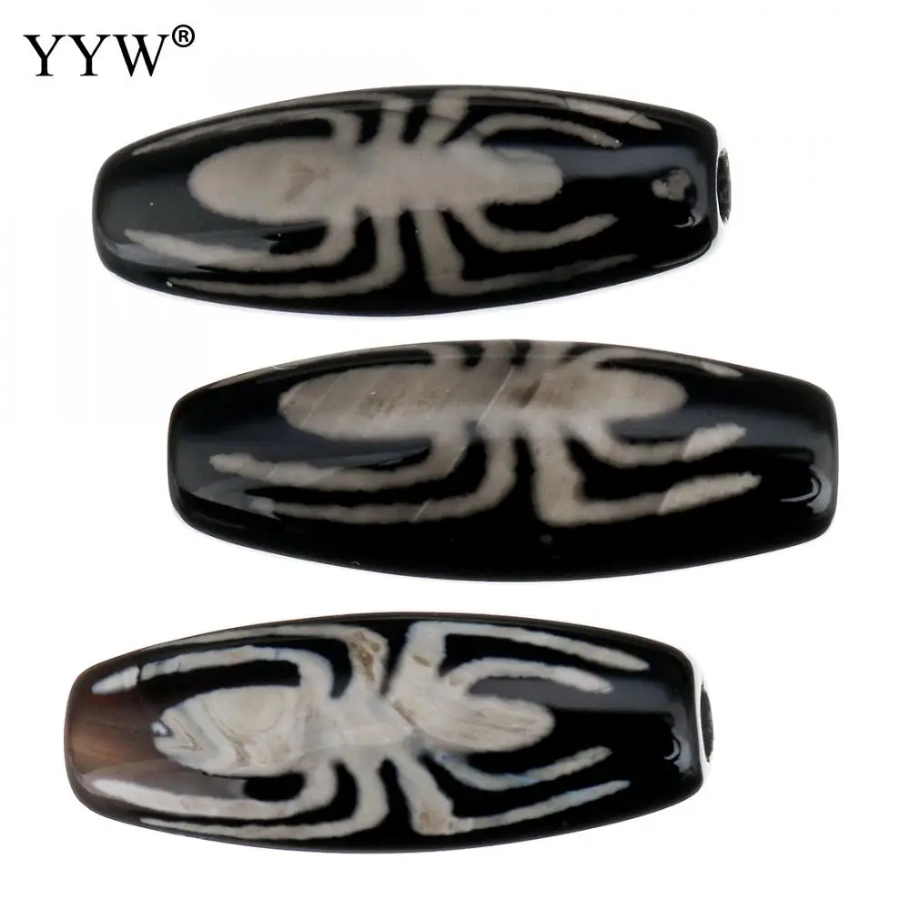 

5pcs/lot Natural Tibetan Agates Dzi Beads Spider 28x10x10mm Hole:Approx 2.5mm Tibetan Jewelry Beads for Jewelry Necklace Making