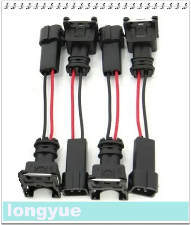 longyue 10pcs EV1 for Honda Acura OBD2 RC DSM Fuel Injector Adapter