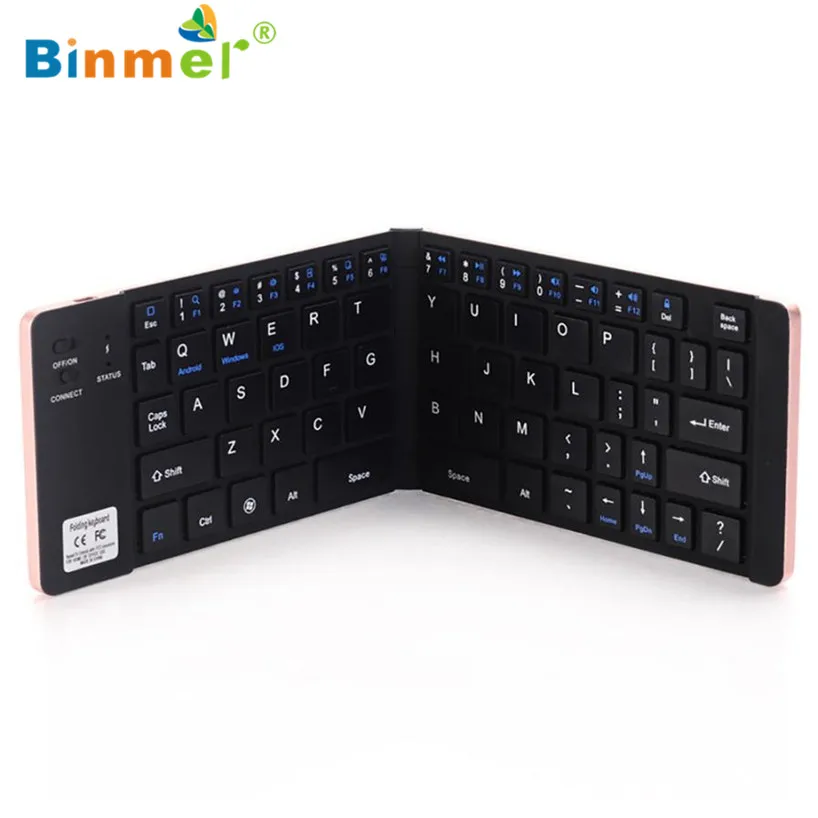 Binmer 2017 New Ultra Thin Slim 78 Key Wireless USB Mini PC Keyboard for PC Apple Mac Laptop Free shiping Sep 22