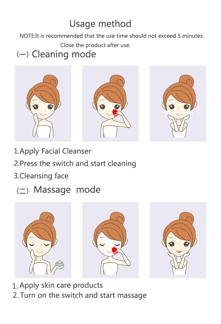 Newest Xiaomi JORDAN & JUDY Face Cleaning Mini Electric Massage Brush Washing Machine Waterproof Silicone Deeply Cleansing Tools (15)