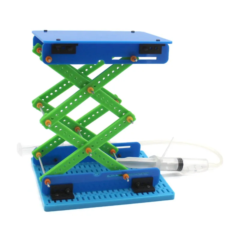 

Hydraulic Lifting Platform Manual Control of High and Low Lifting Principle Demonstration Technology Small Handmade DIY Tool