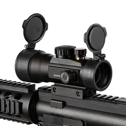 2x40 зеленый красный точечный прицел тактическая оптика Riflescope Fit Picatinny Rail Mount 20 мм/мм 11 мм винтовки для охоты AK