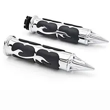 Мотоцикл Алюминиевые хромированные рукоятки настраиваемый руль подходит для крейсеров Suzuki Kawasaki Yamaha Honda с 1 дюймов дроссельной заслонки Gr