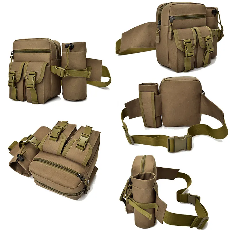 Открытый тактический военный мешок водонепроницаемый нейлон Molle плечо Кемпинг походный мешок чайник сумка поясной рюкзак сумка