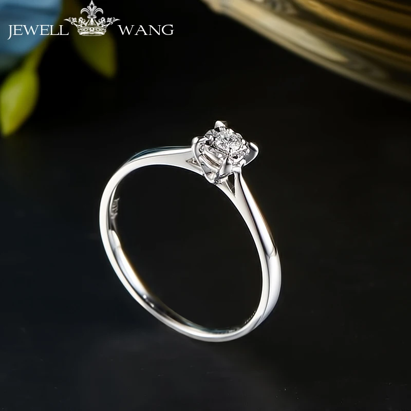 Кольцо из белого золота 18 К с бриллиантами 0 4 карата|ring for|rings for womenring gold |