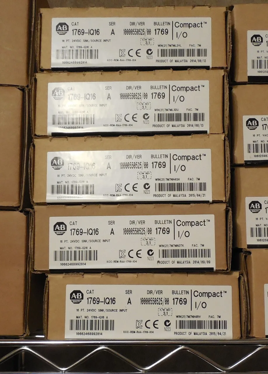 

ALLEN BRADLEY MICROLOGIX 1769-IQ16 24V DC INPUT FACTORY SEALED 2015