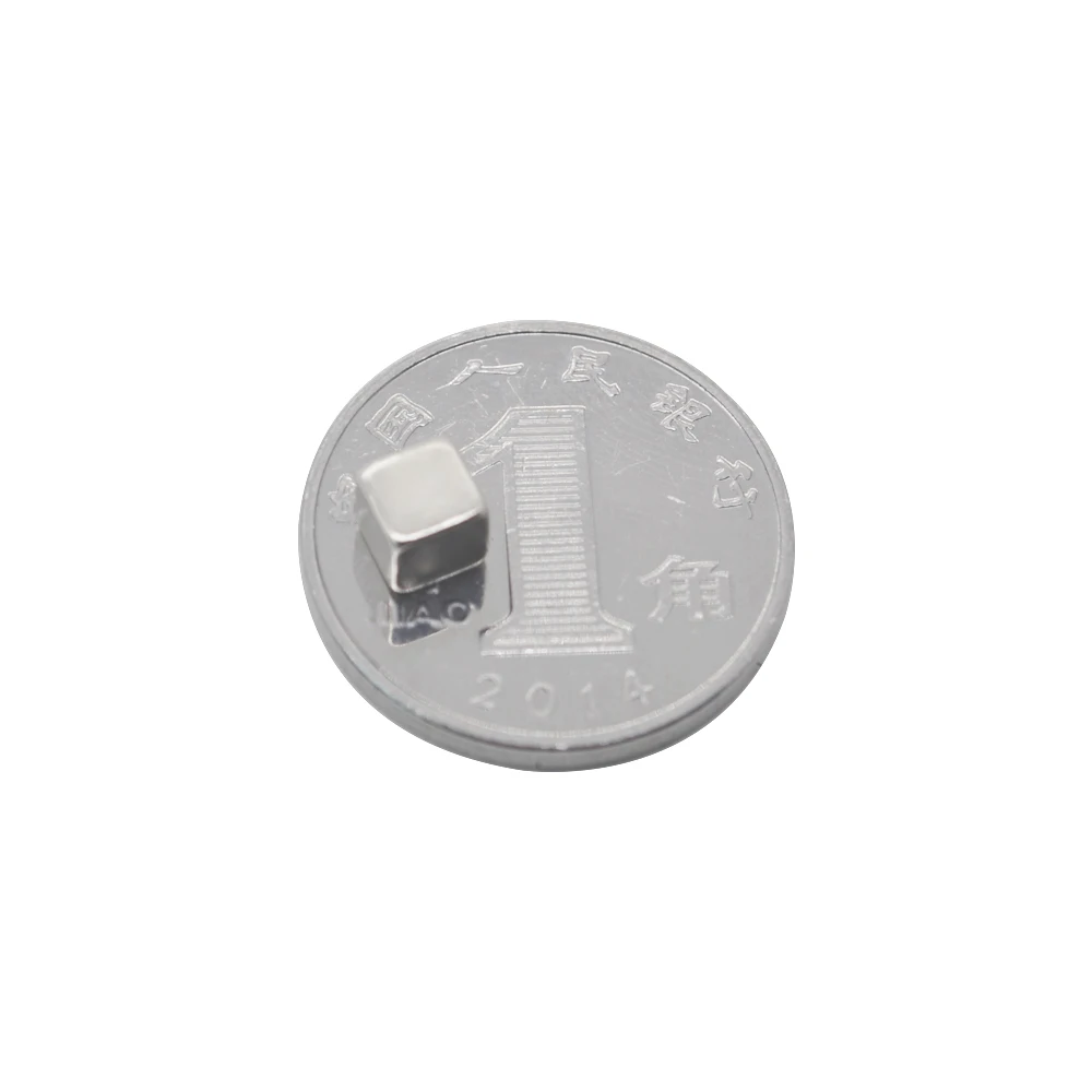 60 шт./лот неодимовый магнит редкоземельный небольшой сильный блок постоянного холодильника Электромагнит NdFeB никель магнитный квадрат