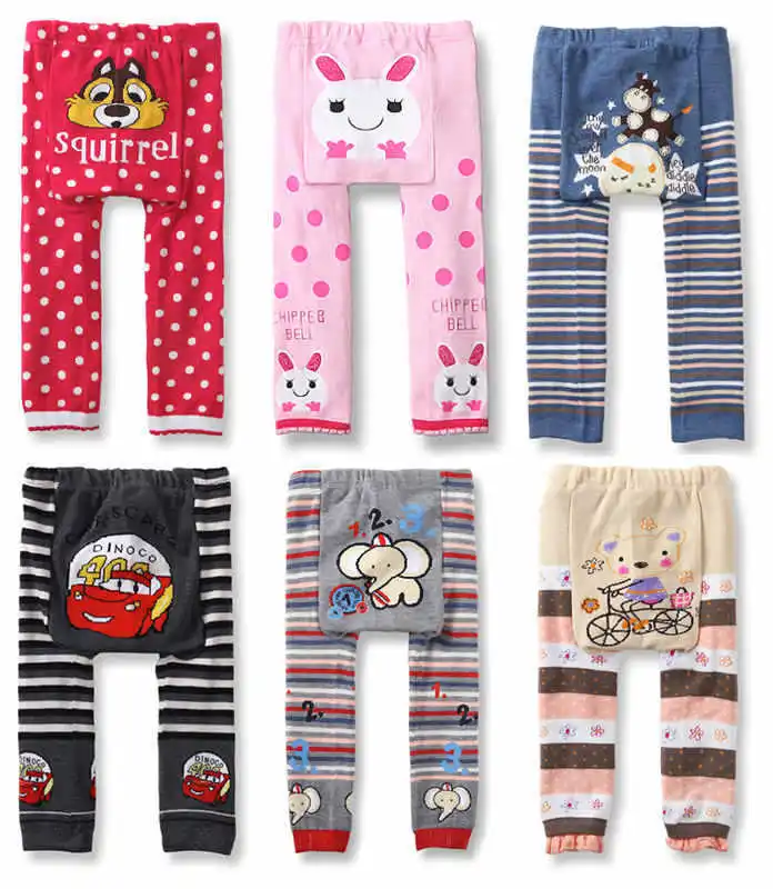 Roupa do Bebê das Crianças das Crianças Calças da Criança do Bebê dos Desenhos Ymlbid Lote pp Animados Calças Justas Compridas Warmer Busha Leggings 0-24m 6 Pçs - 5 Cheap Calças
