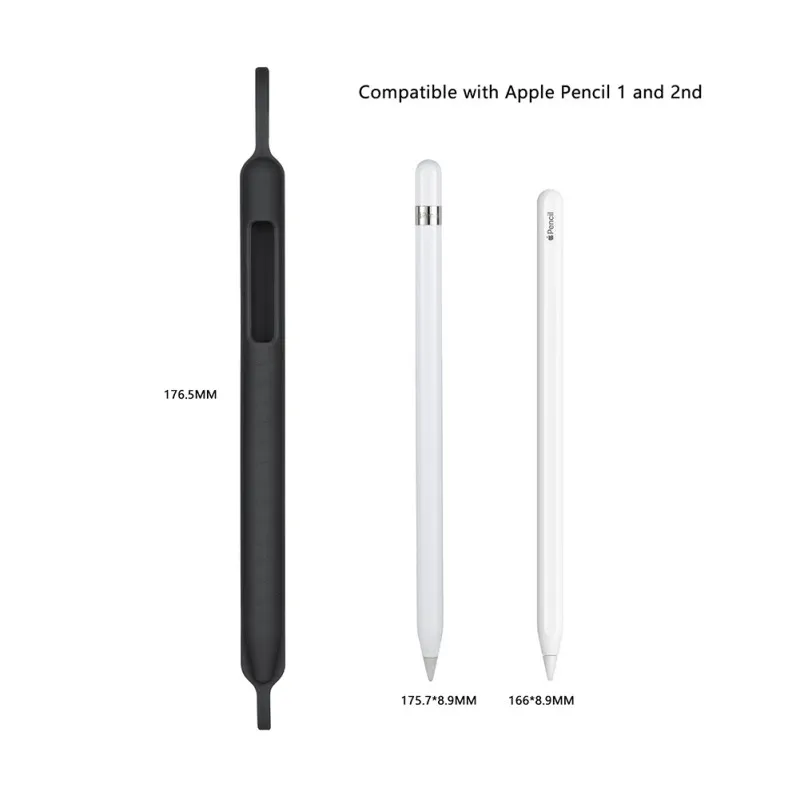 

Soft Silicone Protective Cap Holder Sleeve Pouch Shockproof Drop Proof Cover for iPad Pro 9.7/10.5/11/12.9 Pen Accessories