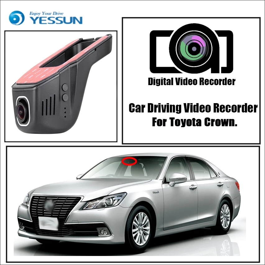 YESSUN for Toyota Crown Car Driving Video Recorder Wifi DVR Mini Camera