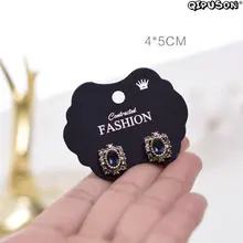 100 шт/точка/мини-карта, ручная работа ювелирные бирки, серьги, Висячие бирки, брошь, ожерелье бирки для демонстрации одежды бумажные бирки на заказ 2019052