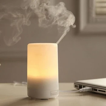 

KBAYBO USB Electric Ultrasonic Humidifier Essential Oil Aromatherapy Diffuser with LED Night Light for Home Office