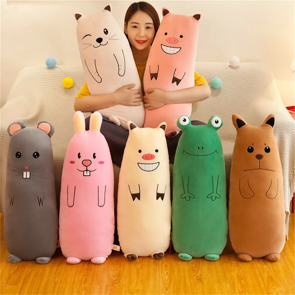 

New 50/70/90cm Cute Rabbit Plush Toy Stuffed Soft Animal Pig Frog Mouse Pillow Christmas Gift for Kids Kawaii Valentine Present