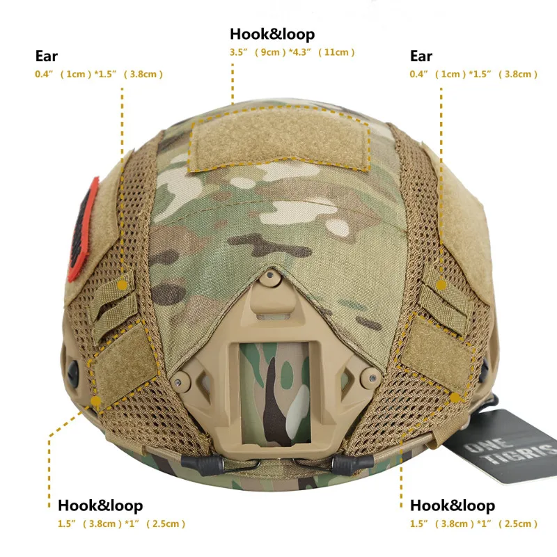Asian camouflage helmet cover