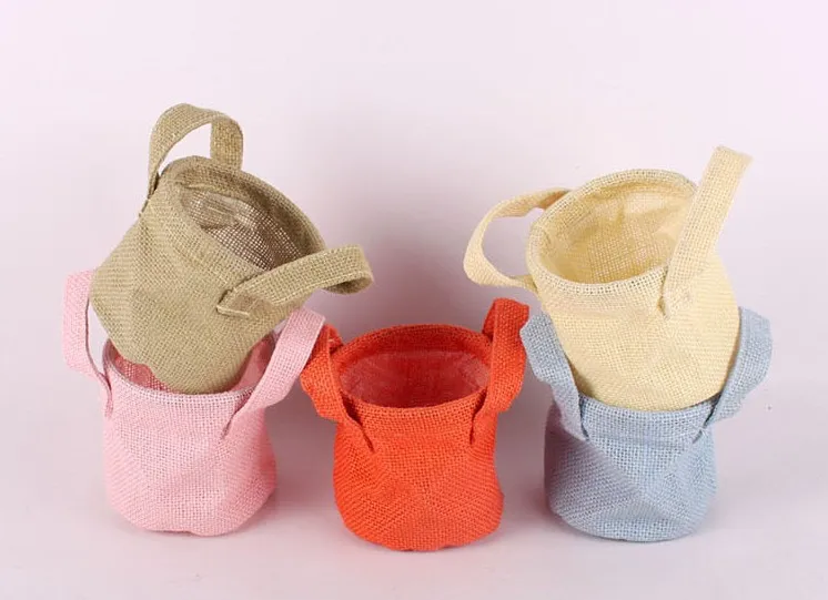  zakka Home decoration  vintage wedding flower pots burlap 