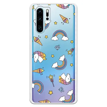 

Stand case costume drawing Unicorns Frozen WP009 for Huawei P30 Pro