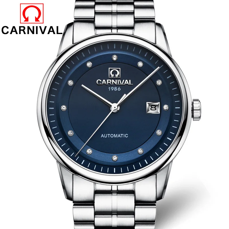 

MIYOTA Automatic Watches Men Business Watch Sapphire Stainless Steel Mechanical Wristwatch relogio masculino Waterproof Blue