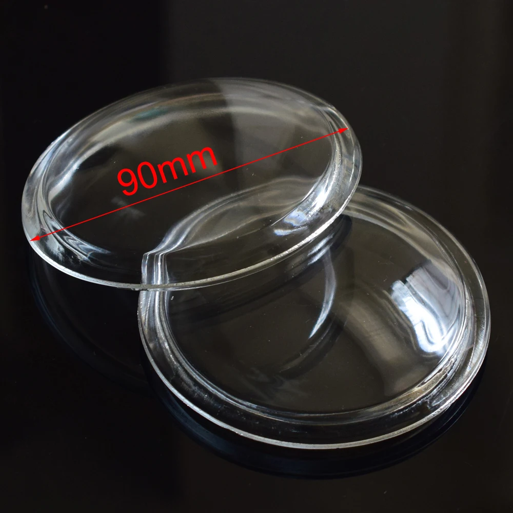 

2pcs/lot Round Diameter 90mm Fog Lamps Lights Tempered Glass Anti-fog Glass For Jaguar XK S-Type X-Type