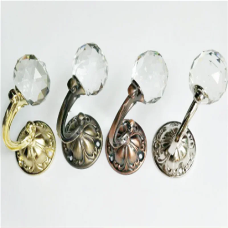 

2 Pcs Wall Mounted Curtain Holder Curtain Hanger Hook Wall Buckle Rustic Closet Drawer Buckle Handle