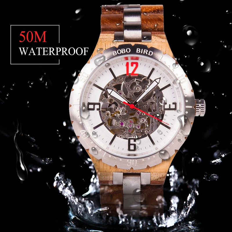 BOBO BIRD Men Watches Waterproof Automatic Mechanical Watch Top Brand Luxury Wristwatches relogio masculino Men's Great Gift BOBO BIRD Men Watches Waterproof Automatic Mechanical Watch Top Brand Luxury Wristwatches relogio masculino Men's Great Gift